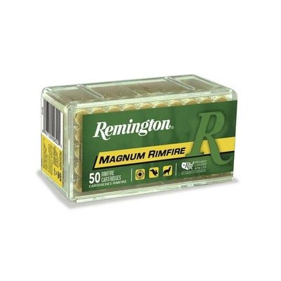 Remington Magnum Rimfire Ammo, .17HMR 17gr, JHP 2550fps 50Ct