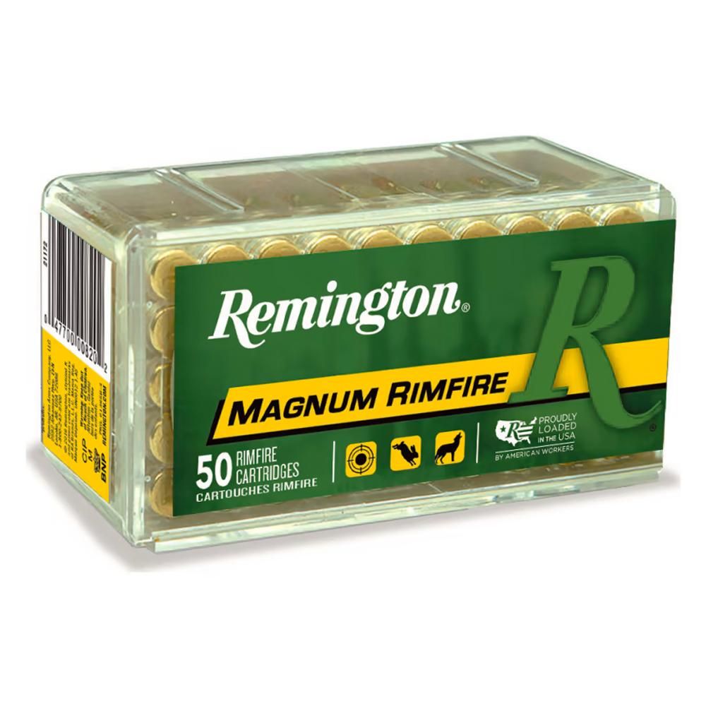Remington Magnum Rimfire Ammo, .17HMR 20gr, PSP 2375fps 50Ct