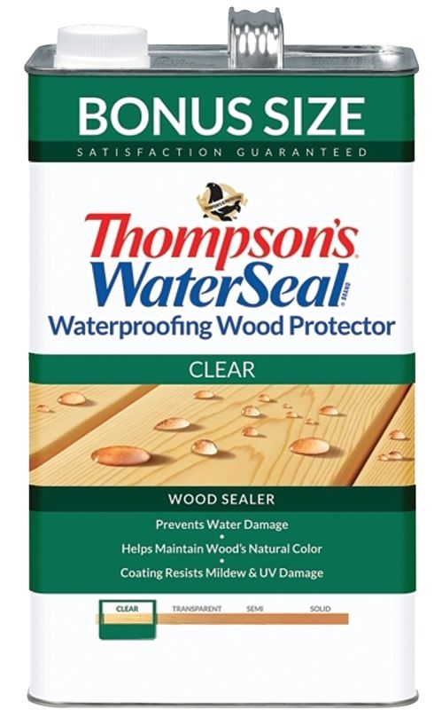 Thompson&#39;s WaterSeal TH.090001-03  Clear Exterior Wood Sealer, 1.2-Gal
