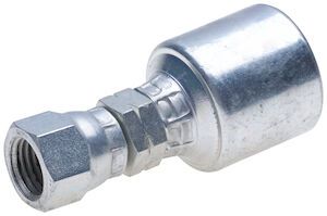 Hydraulic Fitting, 3/8&quot;X3/8&quot; Female SAE w/45-Deg Taper Seal