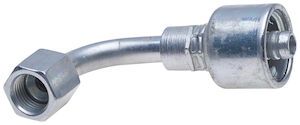 Hydraulic Fitting, 3/8&quot;X1/4&quot; Female Jic  90Deg