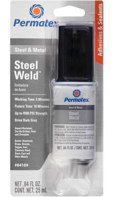 Permatex 84109 Steel Weld Epoxy, 0.84 fl-oz