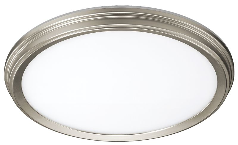 ETI 11&quot; Brushed Nickel, Round Flush Mount Led Light Fixture