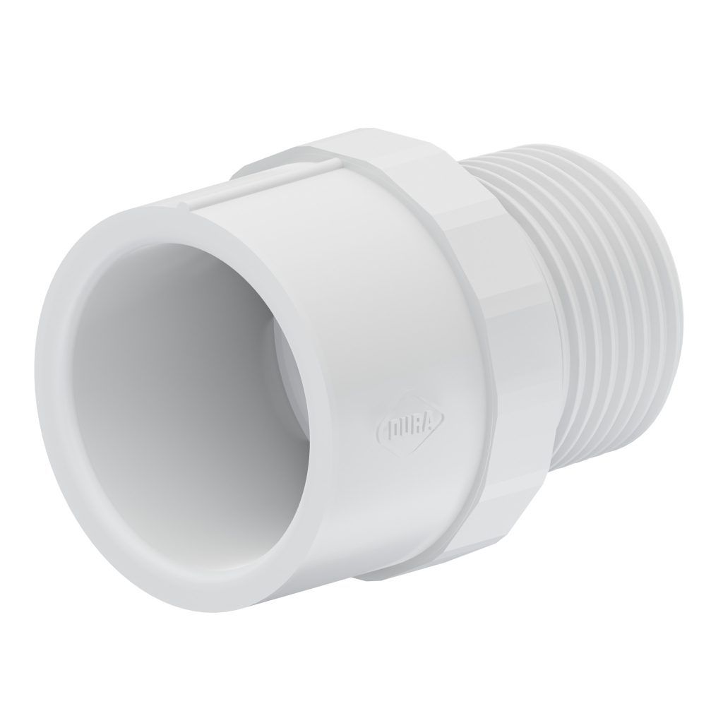 Tigre Sch40 PVC Male Adaptor, 6&quot; SXMPT