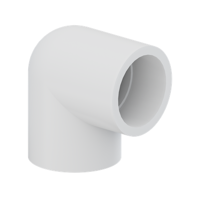 Tigre Sch40 PVC Ell, 6&quot; SXS