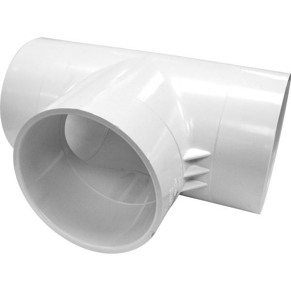 Tigre Sch40 PVC Tee, 6&quot; SXSXS