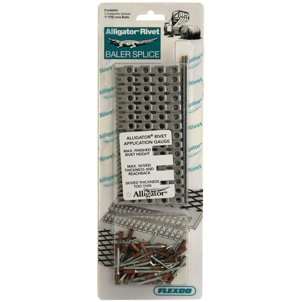 Alligator Rivet Splices, 7&quot;