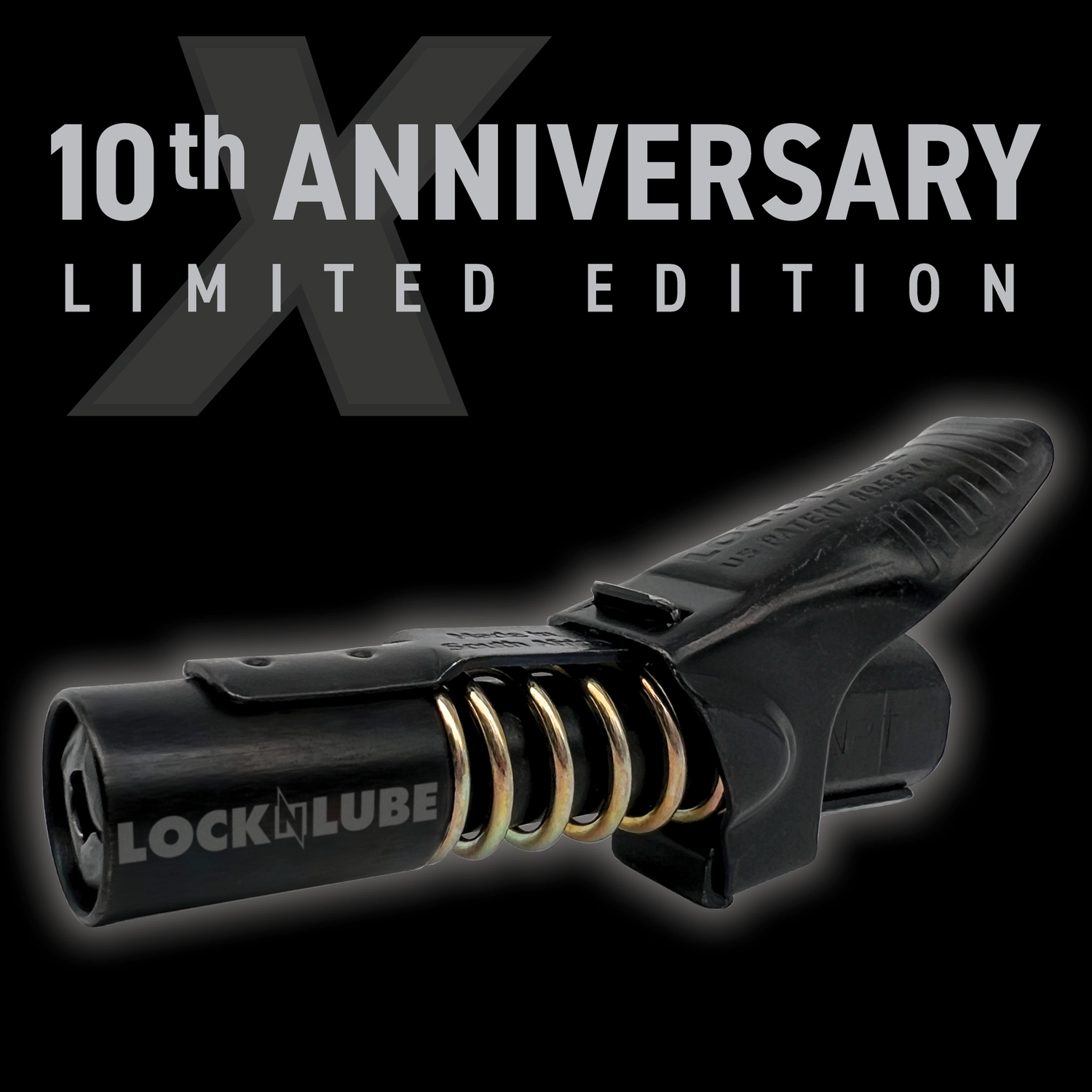 Special Edition Black &amp; Gold Lock-N-Lube Grease Coupler