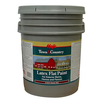 Majic Red Latex Barn Paint, 5-Gal