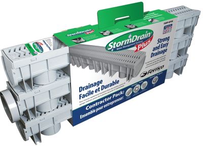 Fernco FSDP-GP3G Garage Storm Drain Kit, 4&quot;X10Ft