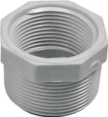 LASCO 439212BC PVC Reducer Bushing, 1-1/2&quot;X1-1/4&quot;MPTxFPT