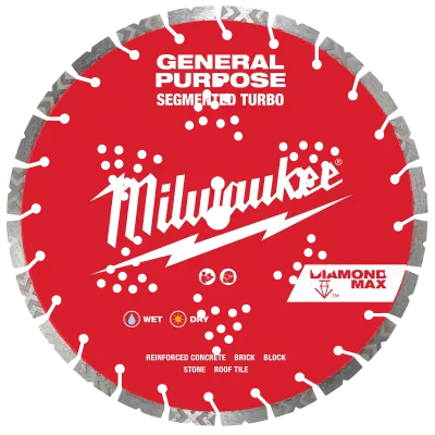 Milwaukee 16&quot; Diamond Max Segmented Turbo Blade
