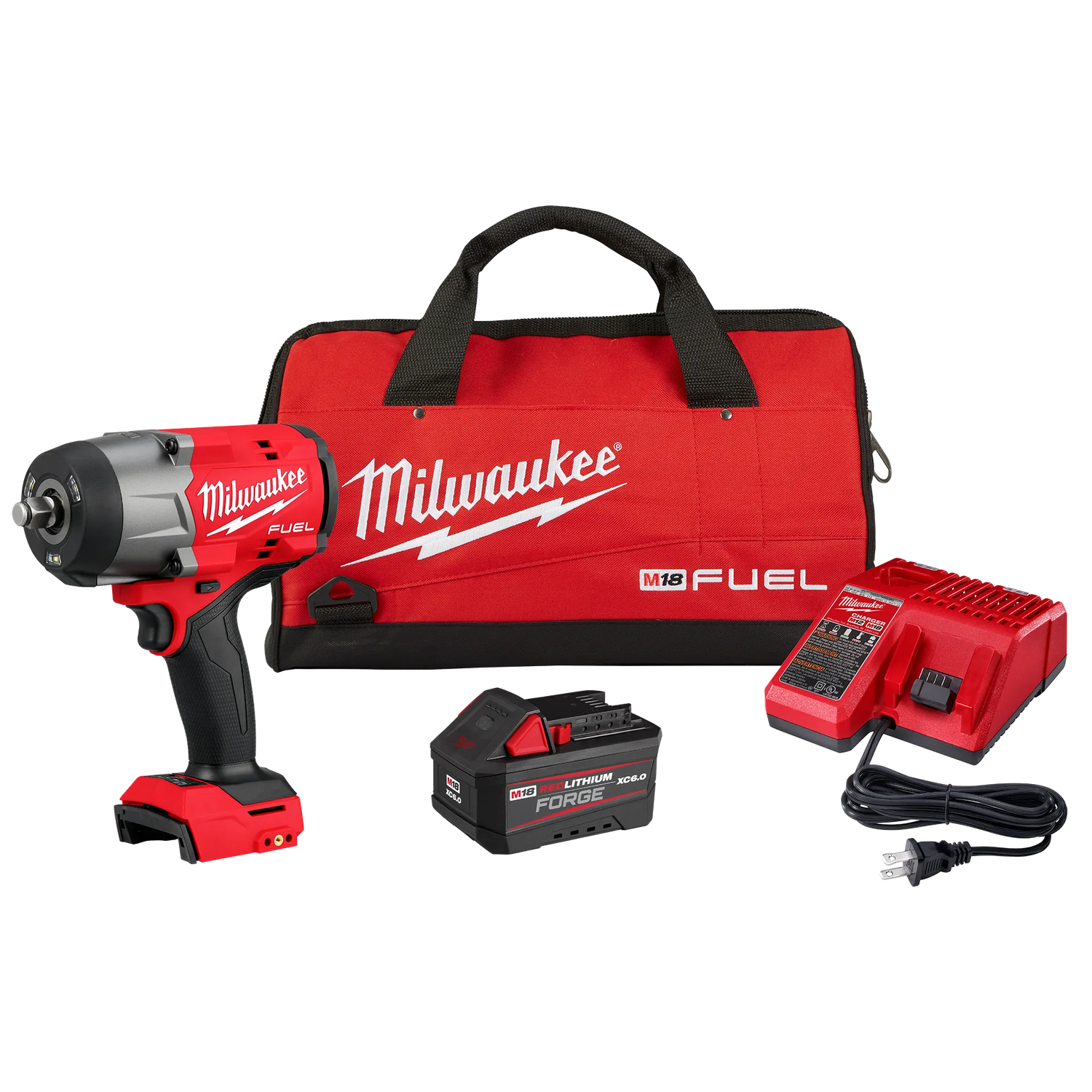 Milwaukee M18 Gen 3 Fuel 1/2&quot;Dr Hi-Torque Impact Wrench Kit w/1 FORGE™ 6.0 Battery