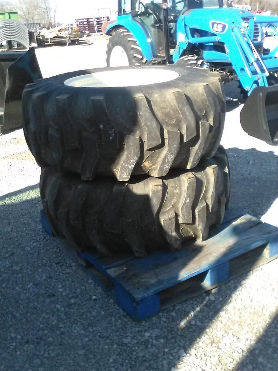 Used R4 Tire and Wheels, 17.5L-24 Rears &amp; 12-16.5 Front