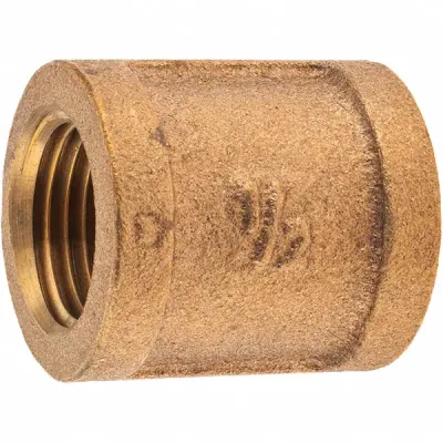 Brass Pipe Coupler, 1/2&quot;
