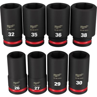Milwaukee 3/4 Drive Metric Impact Sockets