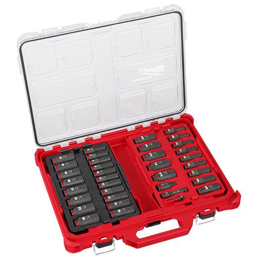 Milwaukee 36PC Shockwave® 3/8 DR Impact Socket Set in PackOut Kit