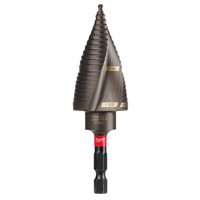Milwaukee Shockwave Impact Duty Step Bit, #9 7/8&quot;-1-1/8&quot;