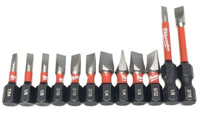 Milwaukee Slotted Driver Bits