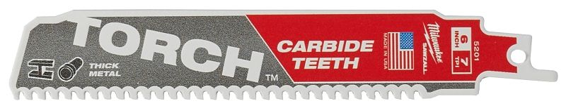 Milwaukee &quot;The Torch&quot; w/Carbide Teeth SawzAll Blade