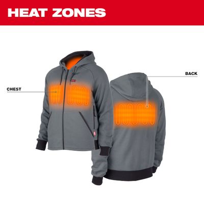 Milwaukee M12 Heated Gray Hood Kit, 3XL