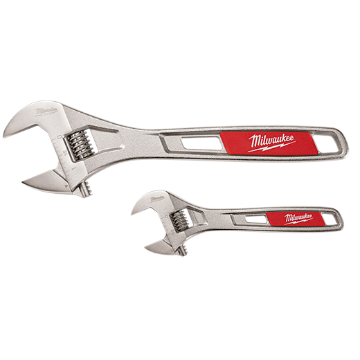 Milwaukee 6&quot; &amp; 10&quot; Adjustable Wrench Set