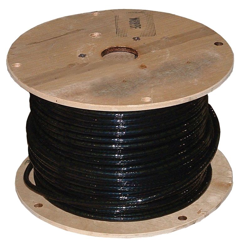 Southwire 3/0BK-STRX500 Black Single Building Wire, 3/0Blk-Str, THHN 225Amp