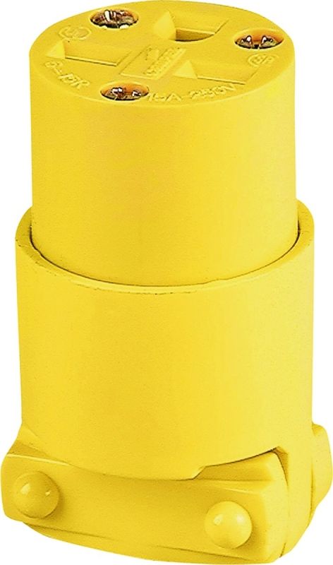 Straight Electrical Connector, 250V 15Amp