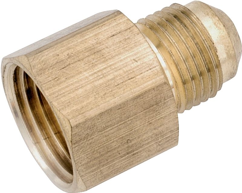 Anderson Metals 754046-0502 Brass Flare Adaptor 5/16&quot; Flare x 1/8&quot; FPT