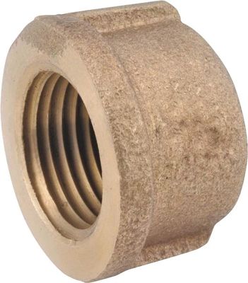 Anderson Metals 738108-02 Brass Pipe Cap, 1/8&quot;