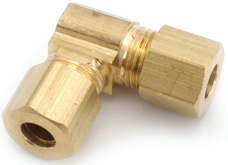 Anderson Metals 750065-04 Brass Compression Ell 1/4&quot;