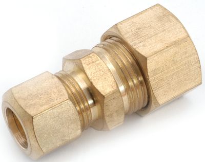 Anderson Metals 750082-0604 Brass Compression Adaptor 3/8&quot;x1/4&quot;