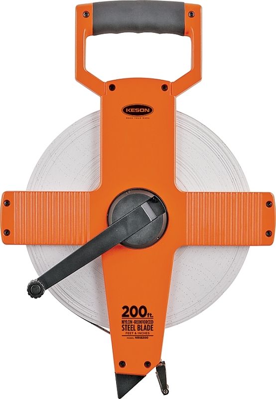 Keson NR18200 200Ft Nylon Coated Steel Tape Measure