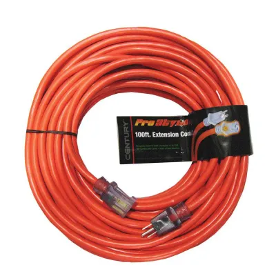 Orange Pro-Style Extension Cord, 12/3X100Ft