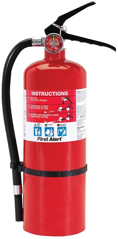 First Alert Pro5 Fire Extinguisher Kit w/Bracket, 5Lb