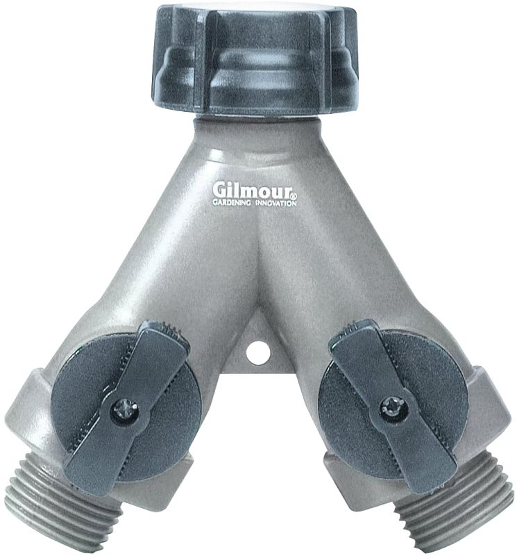 Gilmour 800024-1001 Full Flow Hose Wye w/Shut-Offs
