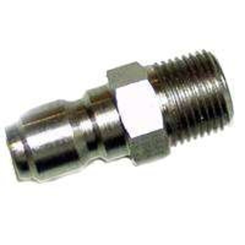 Mi-T-M AW-0017-0005 Pressure Washer Quick Connect Plug, 3/8&quot; Plug X 3/8&quot;MPT