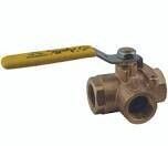 Brass 3-Way ball Valves