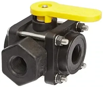 Poly 3-Way Ball Valves