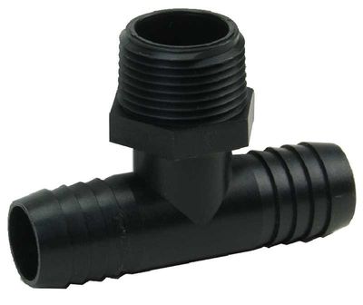 Poly Tee, 1/2&quot;BarbX1/2&quot;MPT