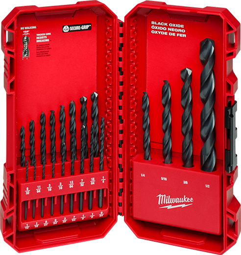 Milwaukee Black Oxide Drill Bit Set, 21Pc