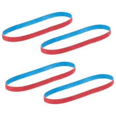 Milwaukee Bandfile Belts, 1/2&quot;X18&quot;,  40/60/80/120 Grit Variety Pack,  4Pk