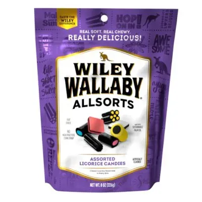 Wiley Wallaby Licorice Allsorts, 8Oz