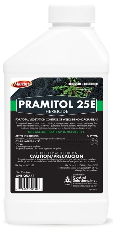 Martin&#39;s 82000040 Pramitol Herbicide Vegetation Killer, 1Qt