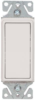 White Decorator Rocker Light Switch, 15 A, 120/277 V, 3-Way 7503W-BOX