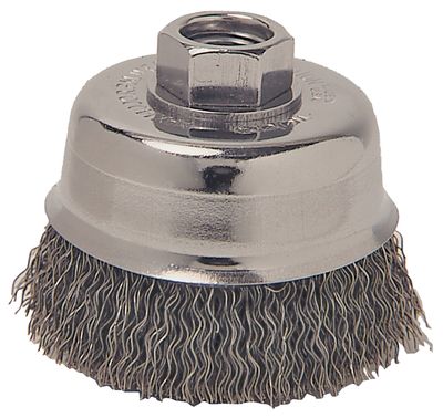 Weiler 36031 Coarse Crimped Cup Brush, 3&quot;