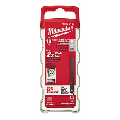 Milwaukee 9mm Precision Snap Blades, 10Pk