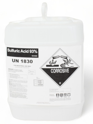 Sulfuric Acid 93% Technical Grade, 5Gal