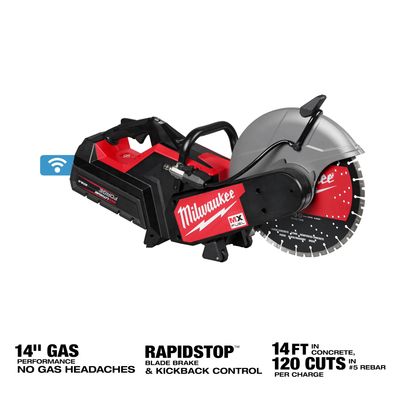Milwaukee MX Fuel 14&quot; Cut-Off Saw Kit w/2-MXFXC608 Forge Batteries
