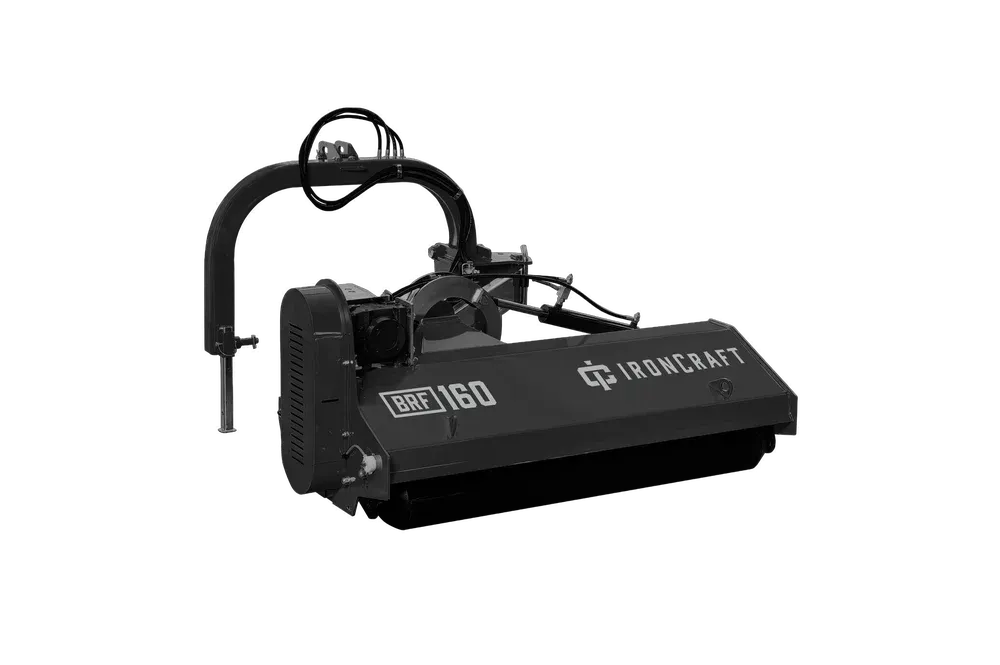 IronCraft BRF Heavy Duty Offset Ditch Bank Flail Mower w/Hammers, 63&quot; Working Width